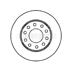 Brake Disc BORG & BECK BBD4284 OE Ref 8E0 615 601 D