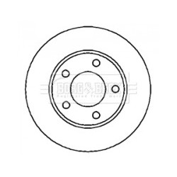 Brake Disc BORG & BECK BBD4287 OE Ref 4B0 615 601B