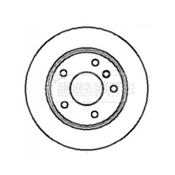 Brake Disc BORG & BECK BBD4289 OE Ref 168 423 021264