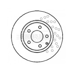 Brake Disc BORG & BECK BBD4292 OE Ref A2204210912
