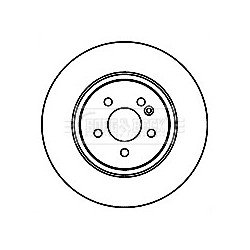 Brake Disc BORG & BECK BBD4293 OE Ref 1634230212