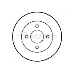 Brake Disc BORG & BECK BBD4294 OE Ref 432065F001