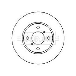 Brake Disc BORG & BECK BBD4300 OE Ref 5531183