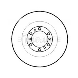 Brake Disc BORG & BECK BBD4301 OE Ref MB699716