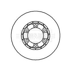 Brake Disc BORG & BECK BBD4303 OE Ref MB407030