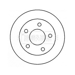 Brake Disc BORG & BECK BBD4304 OE Ref 432064U101