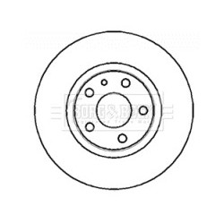 Brake Disc BORG & BECK BBD4307 OE Ref 1606309280