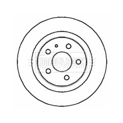Brake Disc BORG & BECK BBD4308 OE Ref 4246P4