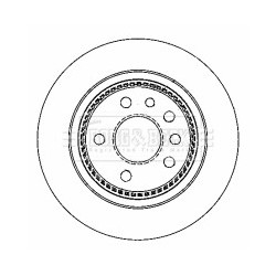 Brake Disc BORG & BECK BBD4312 OE Ref 4907523