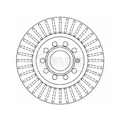 Brake Disc BORG & BECK BBD4314 OE Ref 1K0 615 301 AK