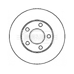 Brake Disc BORG & BECK BBD4316 OE Ref 1361300
