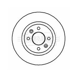 Brake Disc BORG & BECK BBD4317 OE Ref 4020600Q0E