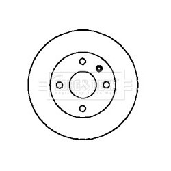 Brake Disc BORG & BECK BBD4320 OE Ref 9196592