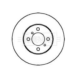 Brake Disc BORG & BECK BBD4323 OE Ref 55311-80G00-000