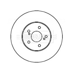 Brake Disc BORG & BECK BBD4326 OE Ref 4351228180