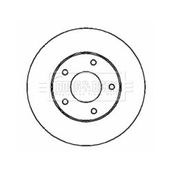 Brake Disc BORG & BECK BBD4327 OE Ref 402063Y502