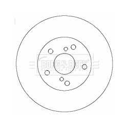 Brake Disc BORG & BECK BBD4328 OE Ref 4351220580