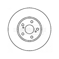 Brake Disc BORG & BECK BBD4329 OE Ref 4351220710