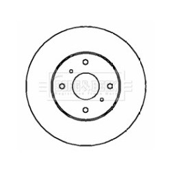 Brake Disc BORG & BECK BBD4330 OE Ref 4351210170