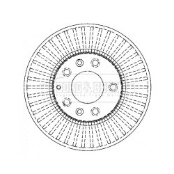 Brake Disc BORG & BECK BBD4334 OE Ref GJ6Y-33-25X