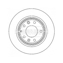 Brake Disc BORG & BECK BBD4335 OE Ref G25Y26251A