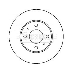 Brake Disc BORG & BECK BBD4336 OE Ref 5171225060