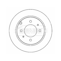Brake Disc BORG & BECK BBD4337 OE Ref 58411-3C000