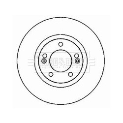 Brake Disc BORG & BECK BBD4338 OE Ref 517123B000