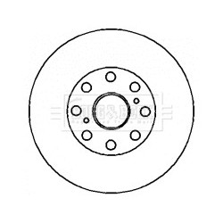 Brake Disc BORG & BECK BBD4340 OE Ref 4243117080