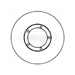 Brake Disc BORG & BECK BBD4341 OE Ref 4351260170