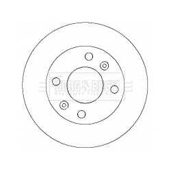 Brake Disc BORG & BECK BBD4342 OE Ref 517122D300