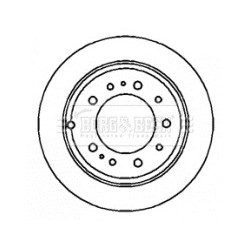 Brake Disc BORG & BECK BBD4343 OE Ref 4243160221