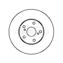 Brake Disc BORG & BECK BBD4345 OE Ref 4351232160