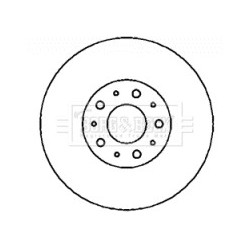 Brake Disc BORG & BECK BBD4346 OE Ref 2722767