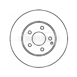 Brake Disc BORG & BECK BBD4352 OE Ref 211421081264