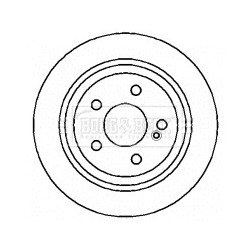 Brake Disc BORG & BECK BBD4353 OE Ref 2114230912
