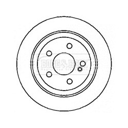 Brake Disc BORG & BECK BBD4354 OE Ref 000423101207
