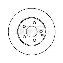Brake Disc BORG & BECK BBD4355 OE Ref 2114210812