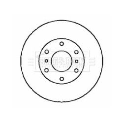 Brake Disc BORG & BECK BBD4357 OE Ref MN116706