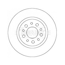 Brake Disc BORG & BECK BBD4359 OE Ref 46542702