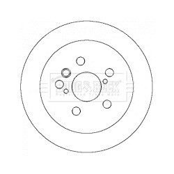 Brake Disc BORG & BECK BBD4361 OE Ref 4243128090