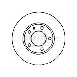Brake Disc BORG & BECK BBD4362 OE Ref 34111151656