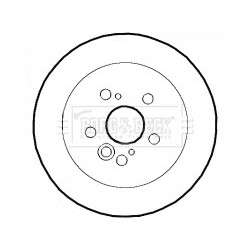 Brake Disc BORG & BECK BBD4363 OE Ref 4243142041