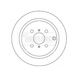 Brake Disc BORG & BECK BBD4364 OE Ref 424310E070