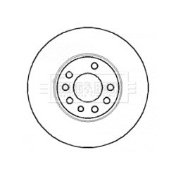 Brake Disc BORG & BECK BBD4365 OE Ref 569004