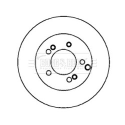 Brake Disc BORG & BECK BBD4366 OE Ref 584113A000