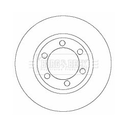 Brake Disc BORG & BECK BBD4367 OE Ref 51712H1000