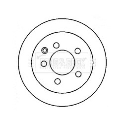 Brake Disc BORG & BECK BBD4368 OE Ref 432063NF0A