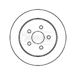 Brake Disc BORG & BECK BBD4373 OE Ref 04509553AB