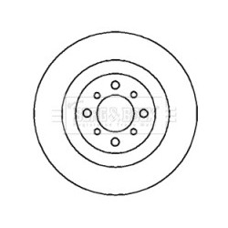 Brake Disc BORG & BECK BBD4374 OE Ref 46765546